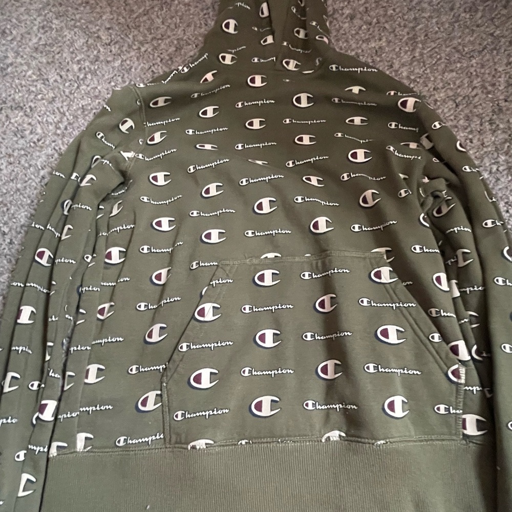 Champion Forest Green Fleece Hoodie